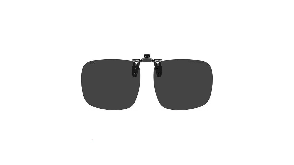 Loho Oversized Polarized Clip On Sunglasses, Ultra Thin Flip Up