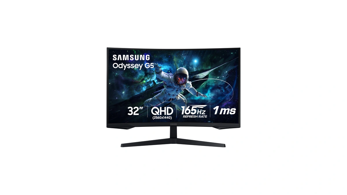 Samsung 32" Odyssey G55c Series Qhd 1000r Curved Gaming Monitor,