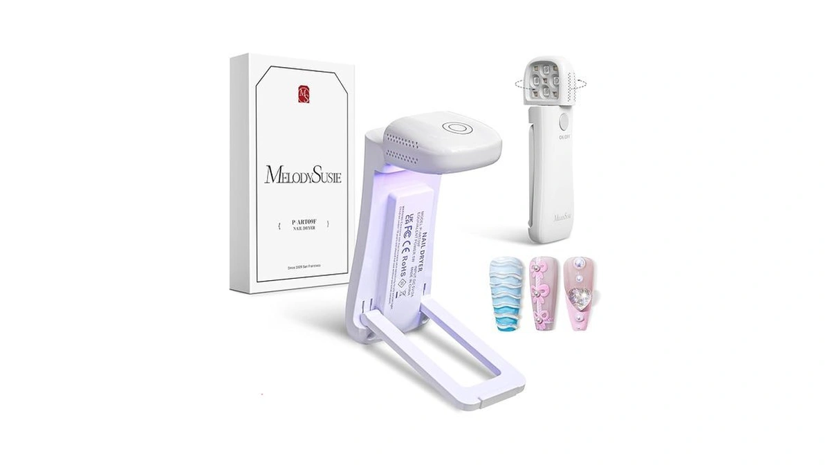 Melodysusie Cordless Uv Nail Lamp With Fold-out Stand,p-art09f Foldable Uv