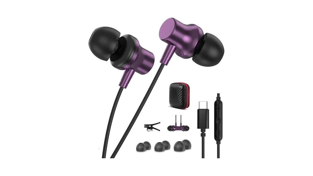 Jiunai Usb C Wired Earbuds For Iphone 17 16 15