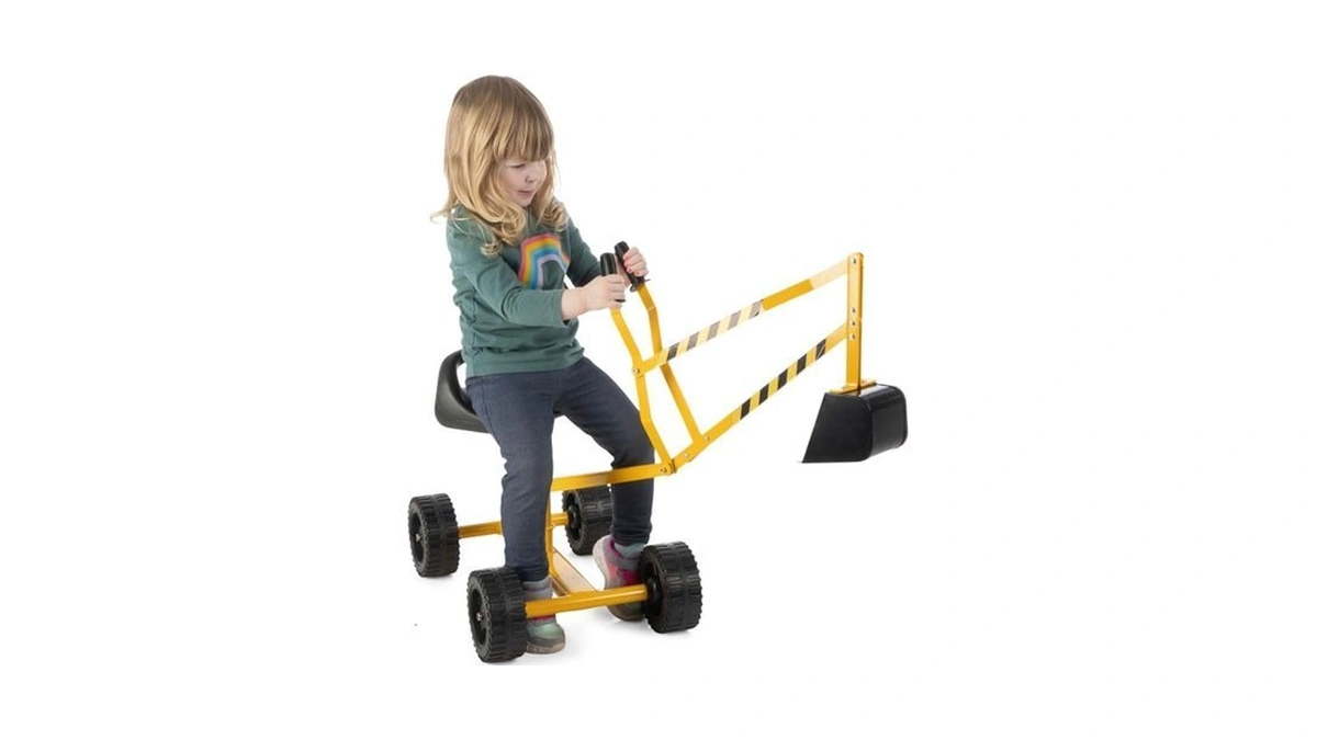 Ride On Excavator Toy For Sandbox Or Beach - Heavy