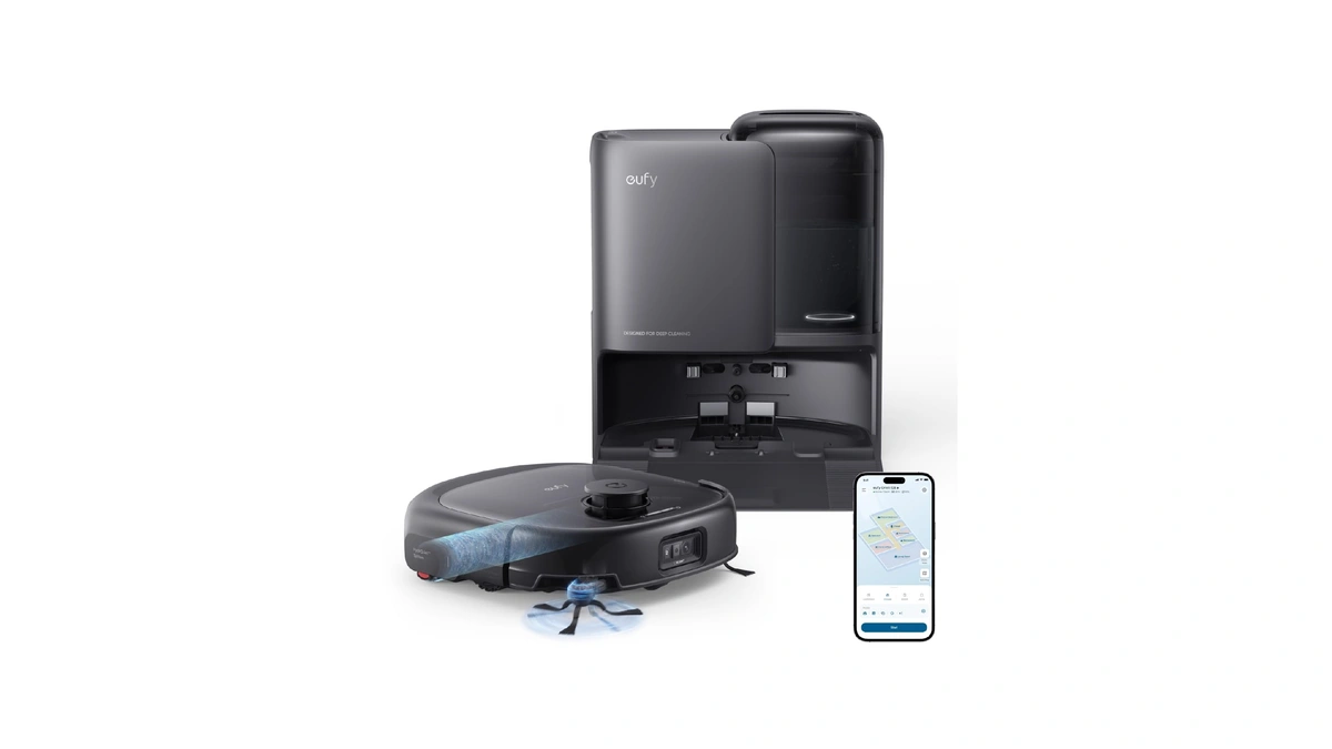 Eufy E25 Robot Vacuum And Mop Combo, 20,000 Pa Suction,