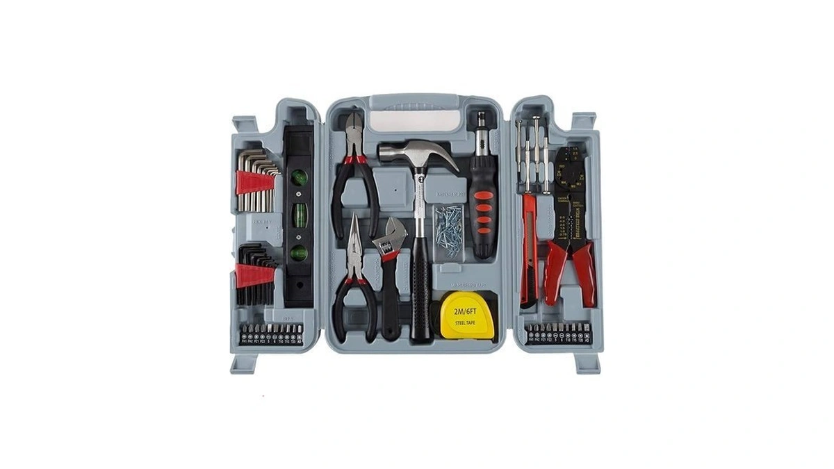 130-piece Tool Set - Tool Kit With Hammer, Wrenches, Screwdriver,