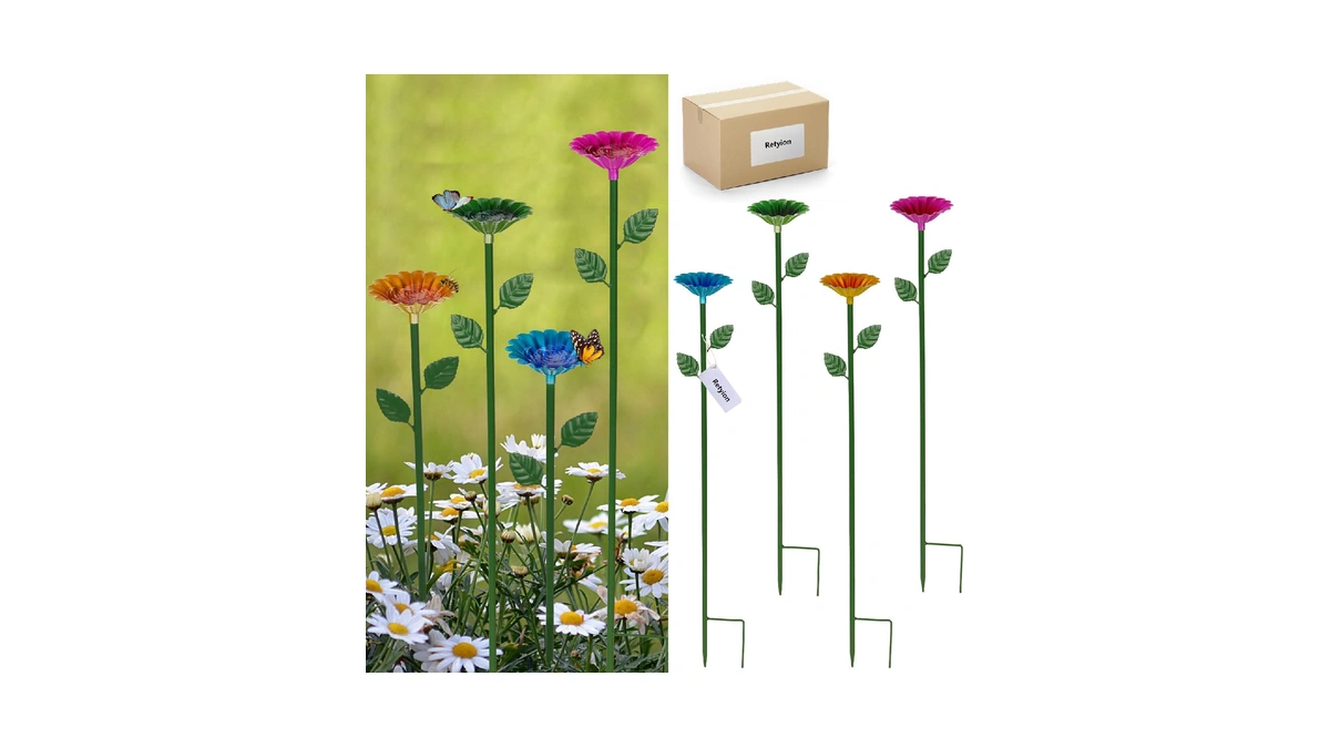 Retyion 4 Pack Bee Watering Station, Bee Bath For Garden