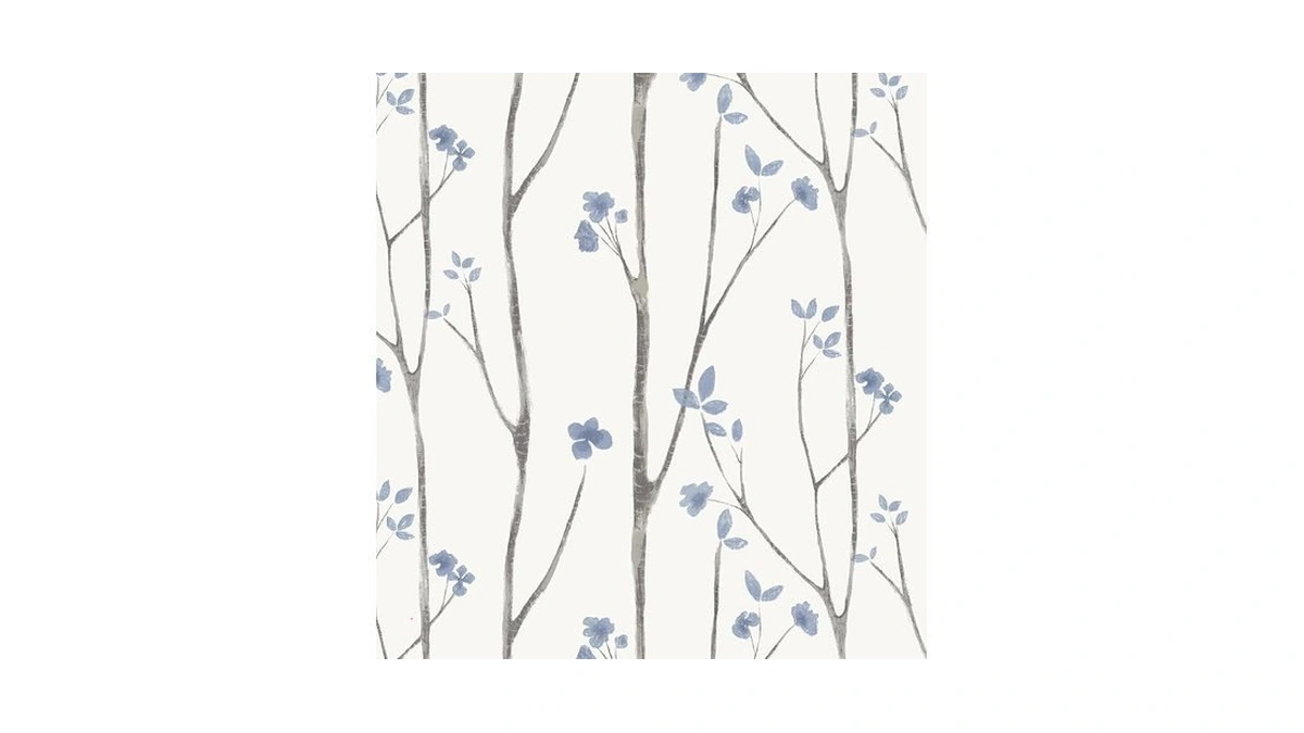 Timeet Purple Peel And Stick Wallpaper Removable Self-adhesive Floral Wall