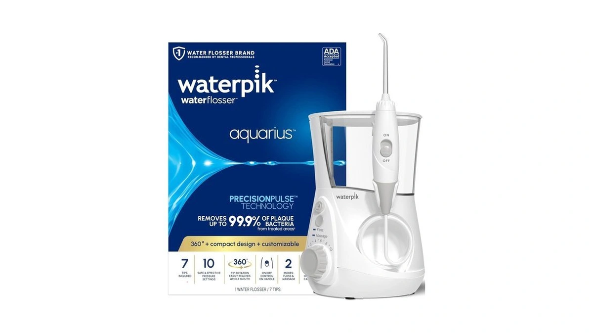 Waterpik Aquarius Water Flosser For Teeth Cleaning, Gums, Braces, Dental