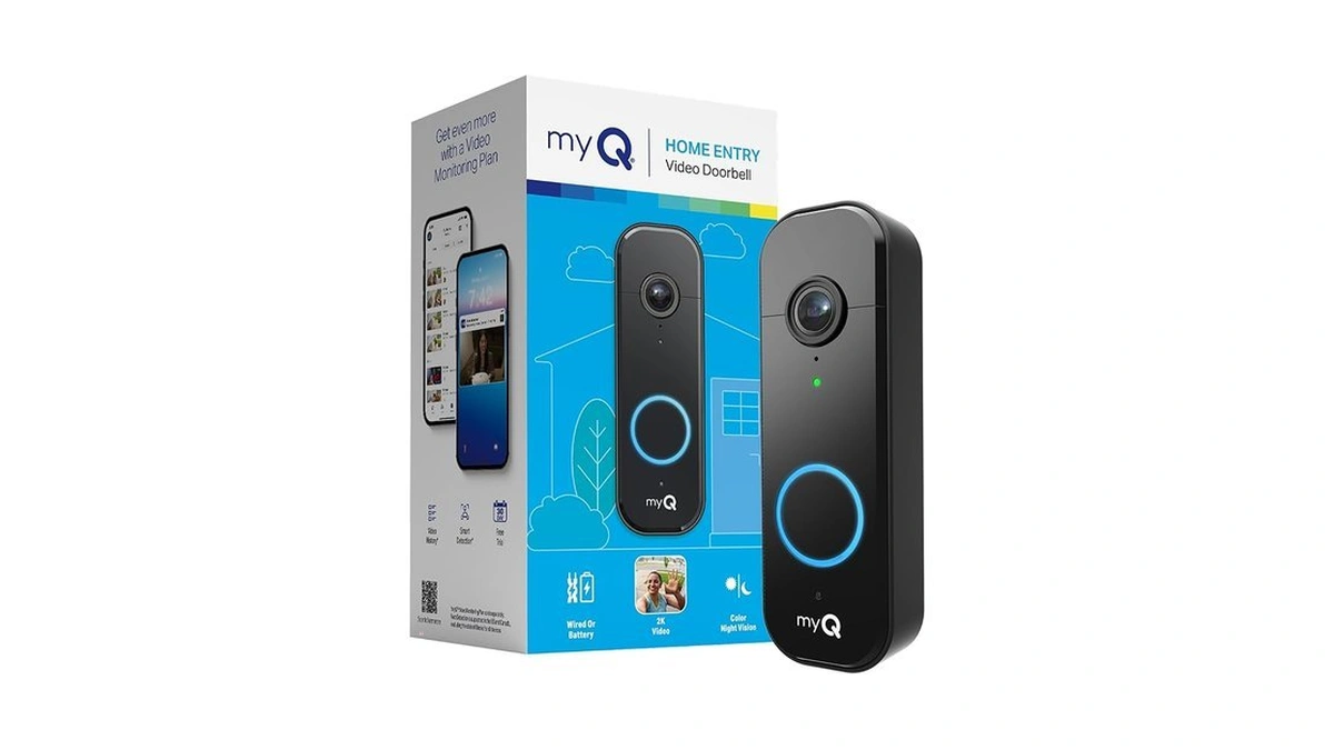 Chamberlain Myq Video Doorbell | 2k Camera, Battery/wired, Color Night