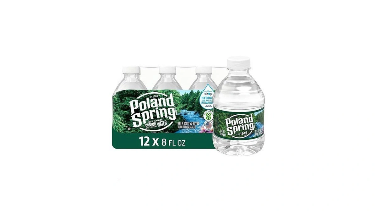 Poland Spring Maine Spring Water Bottles, 12 Pack β Crisp,