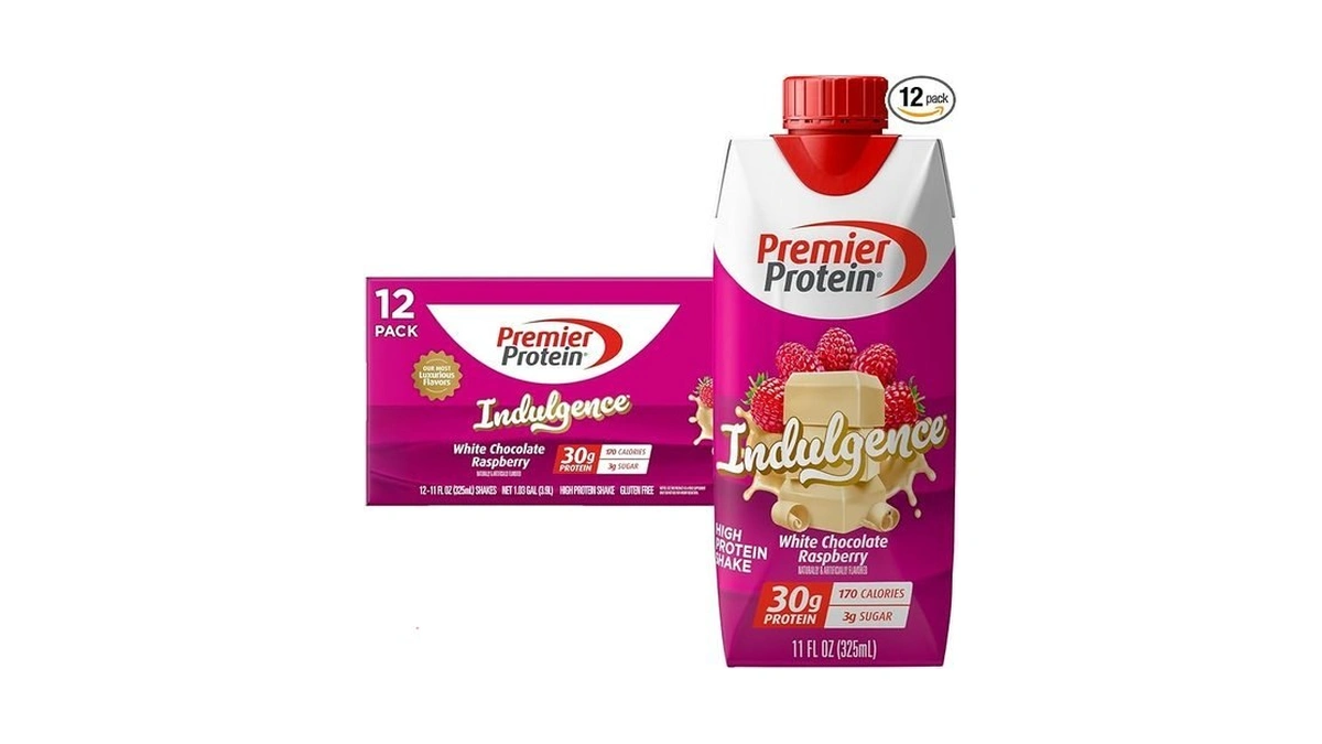 Premier Protein Shake Indulgence, White Chocolate Raspberry, 30g Protein, 170