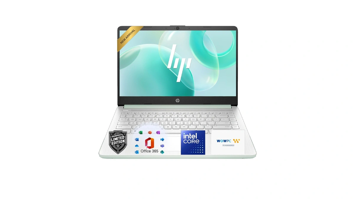 Hp 14 Inch Essential Laptop Computer With Microsoft 365, 128gb
