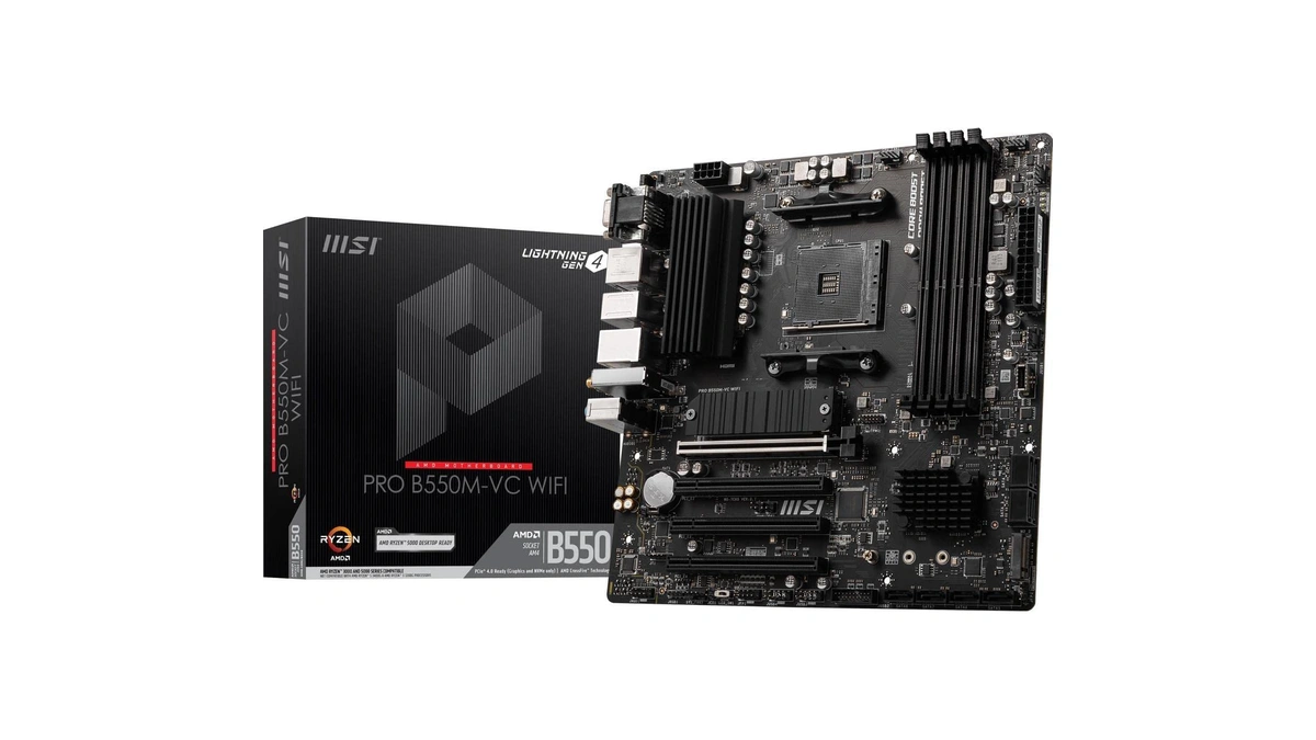 Msi Pro B550m-vc Wifi Proseries Motherboard (amd Ryzen 5000 Series,