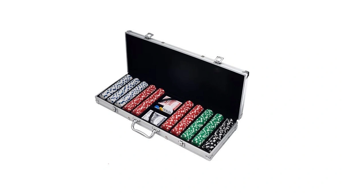 Poker Chip Set - 11.5g Poker Set With Cards, Buttons,