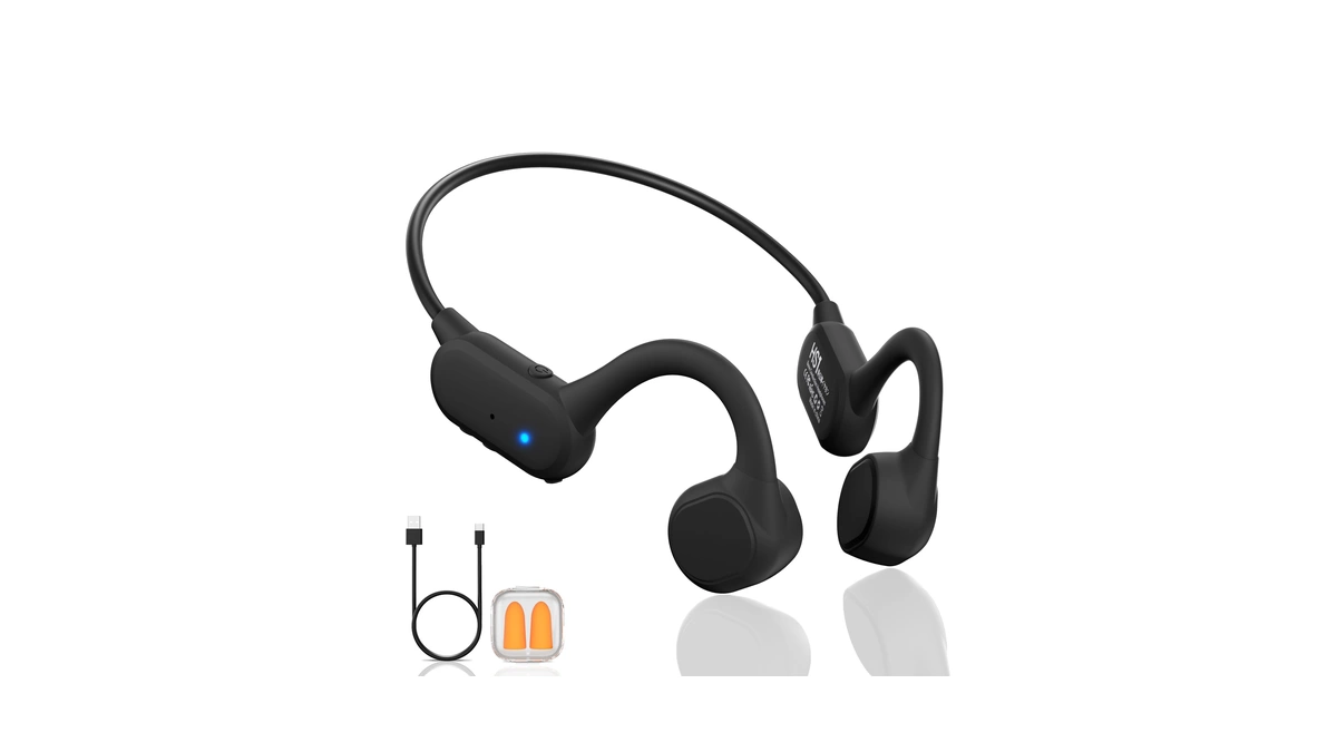 Cevinily Bone Conduction Headphones - Bluetooth 5.4 Wireless Open-ear Headphones