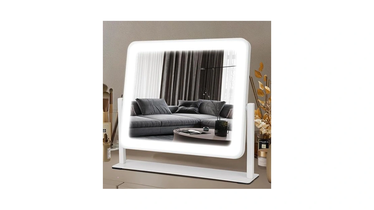 Bearolve Vanity Mirror With Lights, 14"Γ12" Led Makeup Mirror, Hd