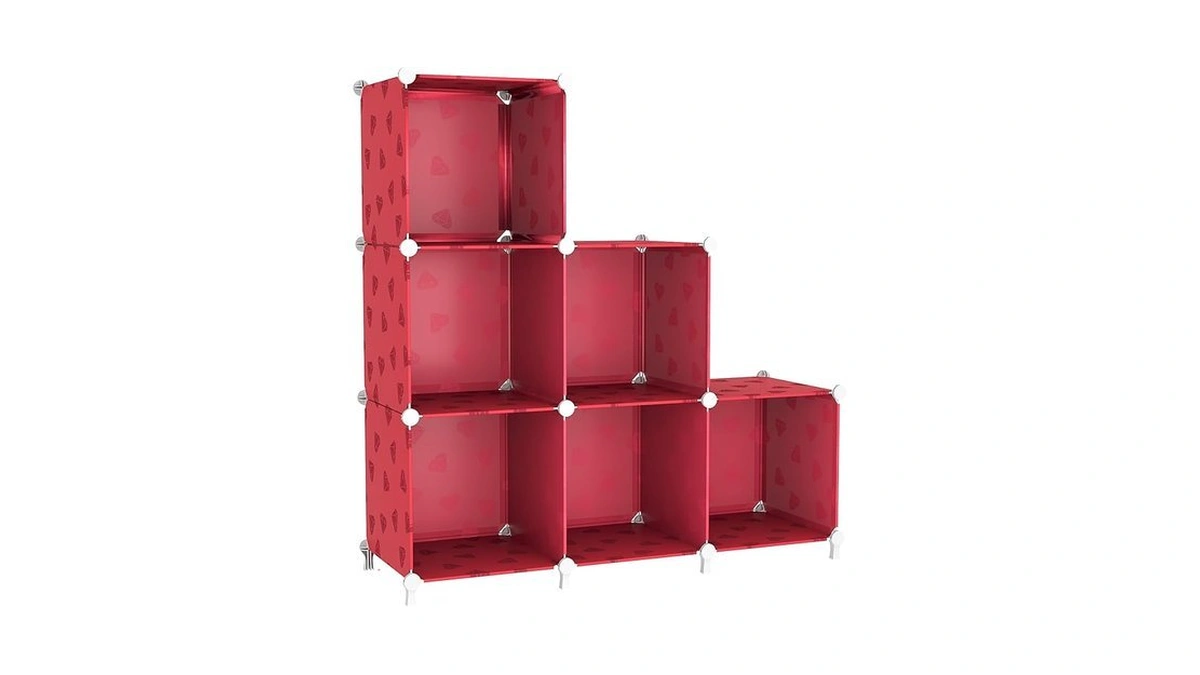 Unku Cube Storage Organizer, 6 Cube Closet Organizer Storage Shelves,