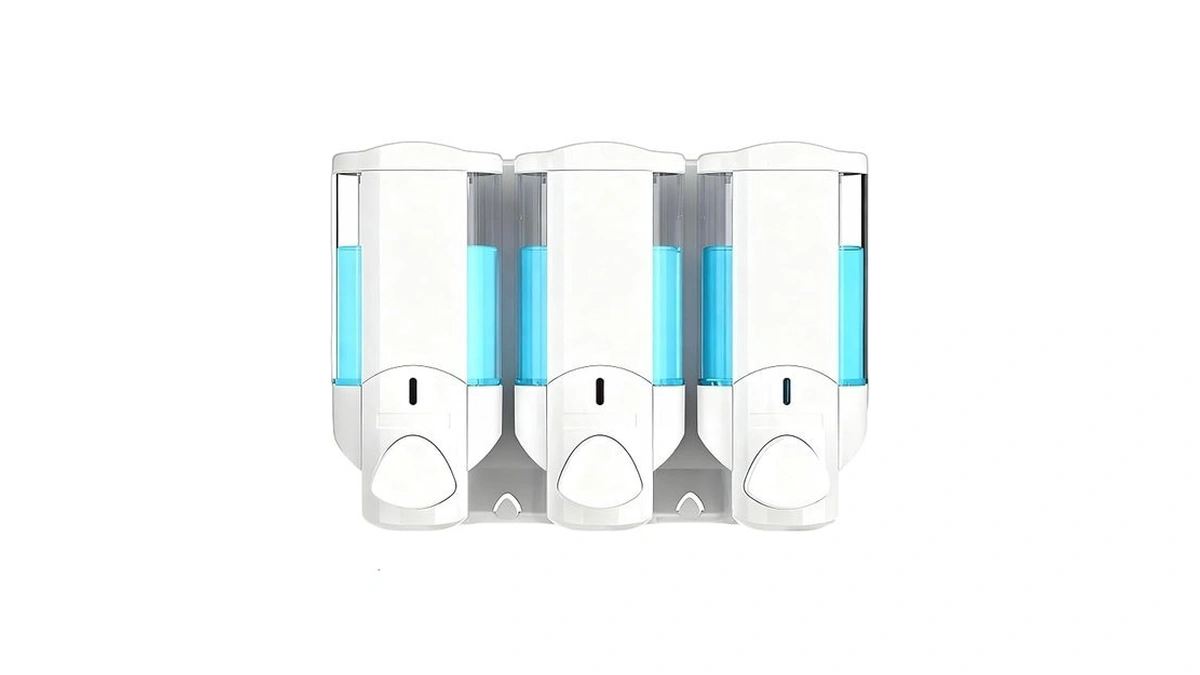 Shampoo And Conditioner Dispenser Shower Soap Dispenser 3 Chamber No