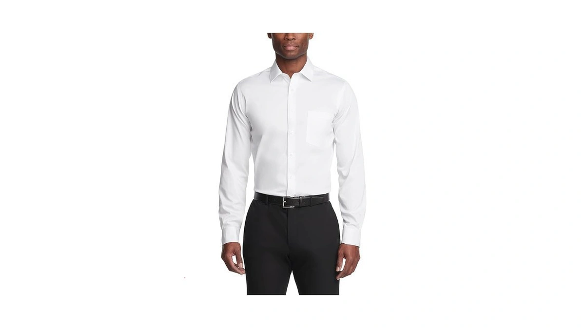 Van Heusen Men's Dress Shirt Regular Fit Ultra Wrinkle Free