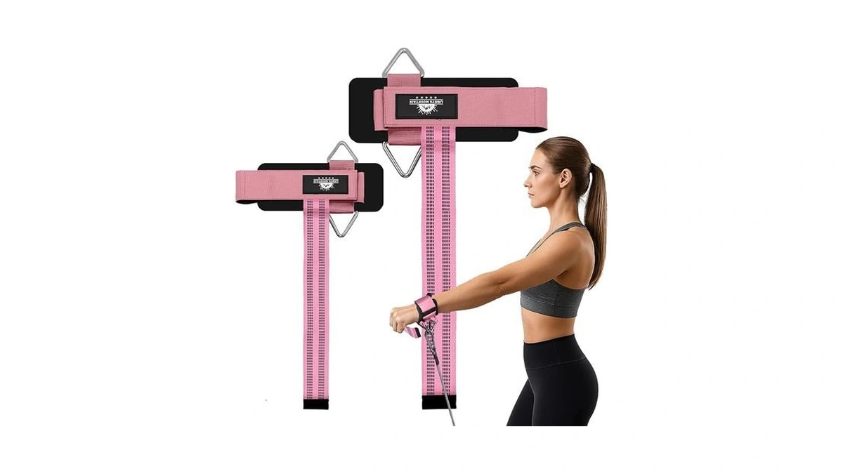 Lights Mountain Wrist Cuffs Weight Lifting Straps – Heavy-duty Cable
