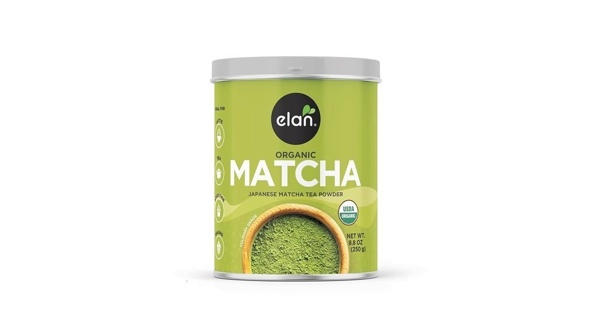 Elan Organic Matcha Tea Powder, Non-gmo, Vegan, Gluten-free , 8.8