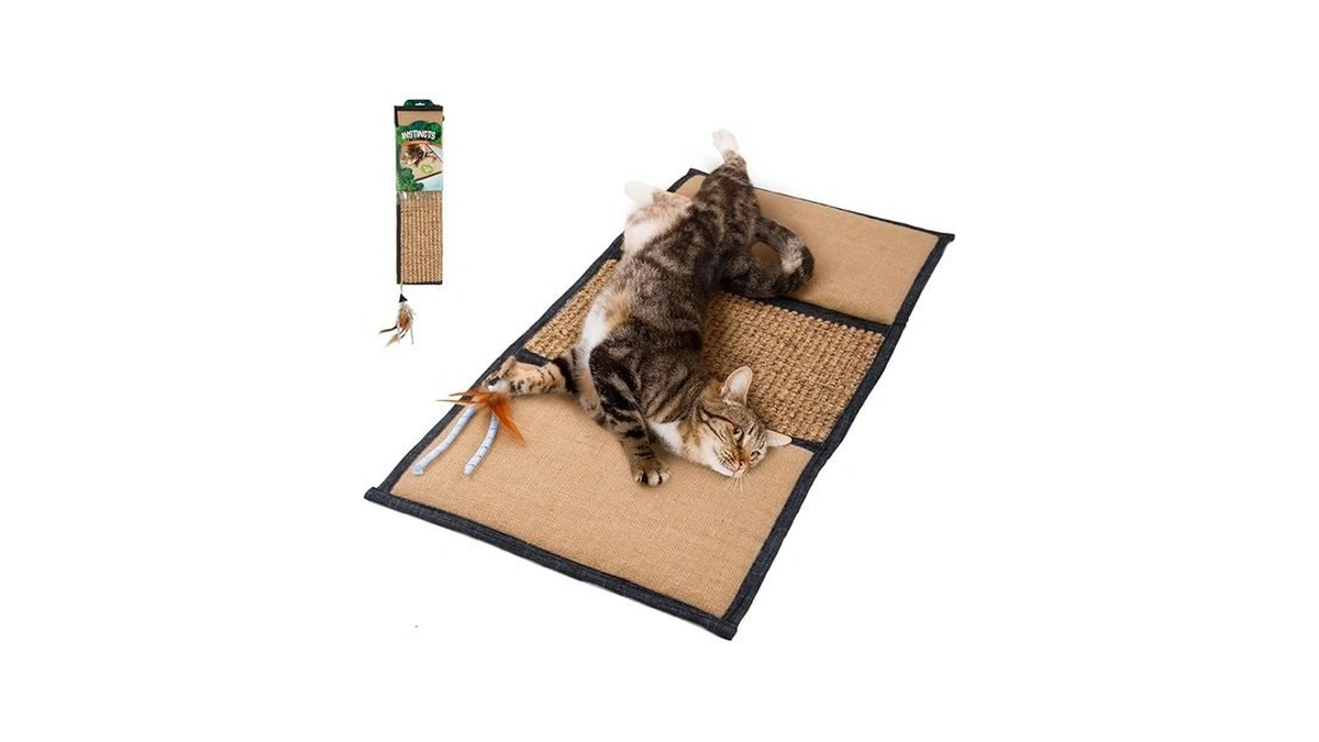 Petlinks Scratch & Play Carpet & Burlap Cat Scratch Mat