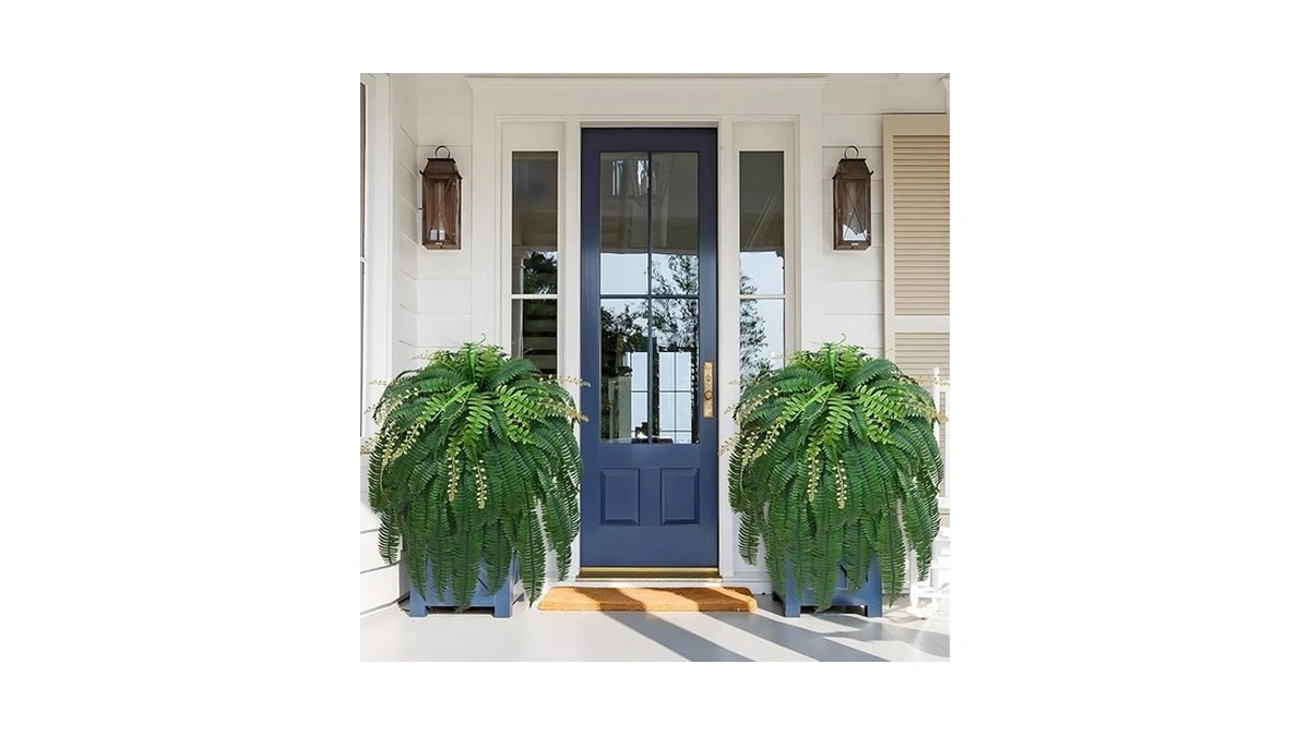 Livole 2pcs 67" Fake Ferns Large Artificial Ferns Plants For