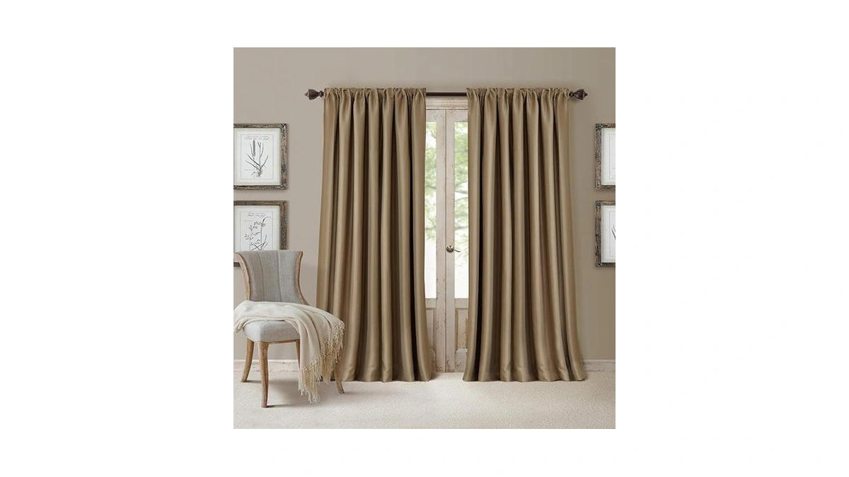 Elrene Home Fashions All Seasons Energy Efficient Room Darkening Rod