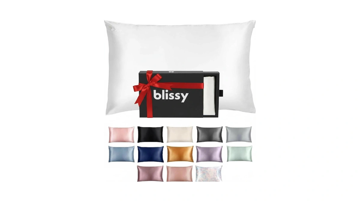 Blissy Silk Pillowcase - 100% Pure Mulberry Silk - 22