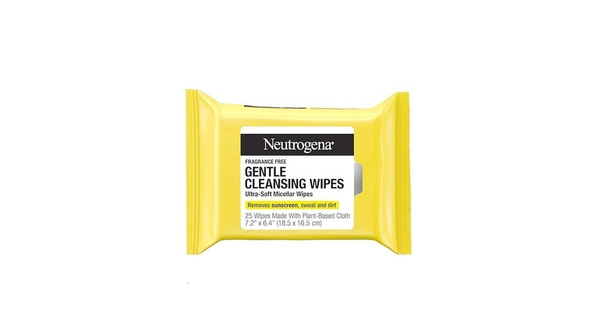 Neutrogena Gentle Facial Cleansing Wipes, Ultra-soft Micellar Cleansing Wipes For