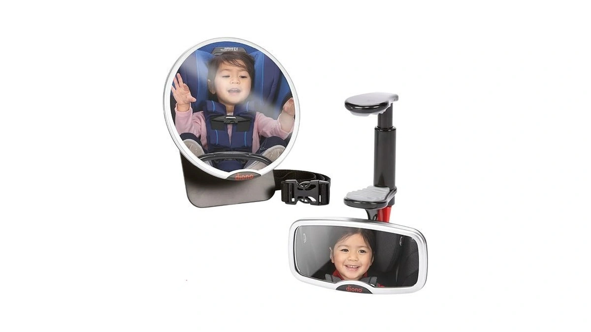 Diono Baby Car Mirror 2 Pack, Includes Safety Car Seat