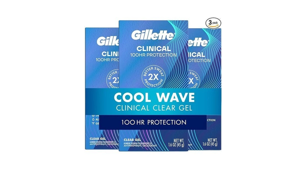 Gillette Clinical Antiperspirant And Deodorant For Men, 100hr Sweat &