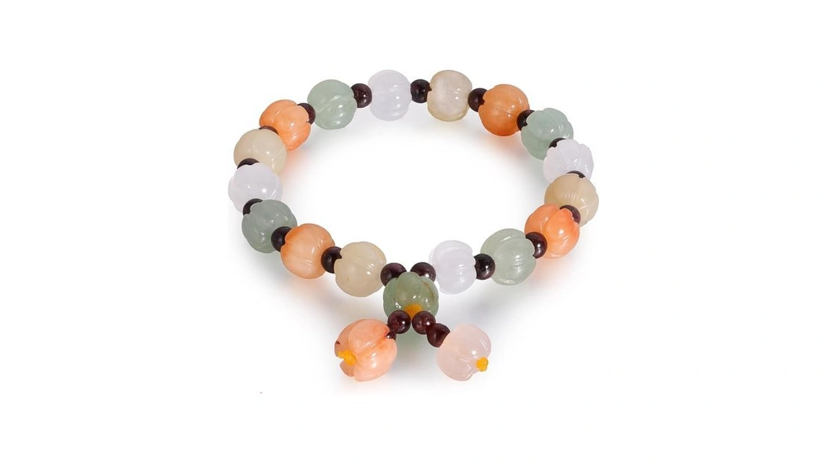 Lusomch St-02 Handmade Natural Jade Beaded Bracelet For Women &