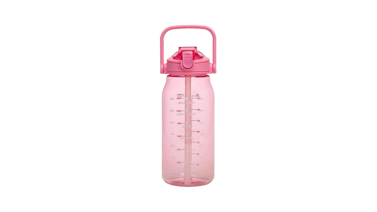 Paris Hilton Motivational Water Bottle With Straw And Leak-proof Flip-top