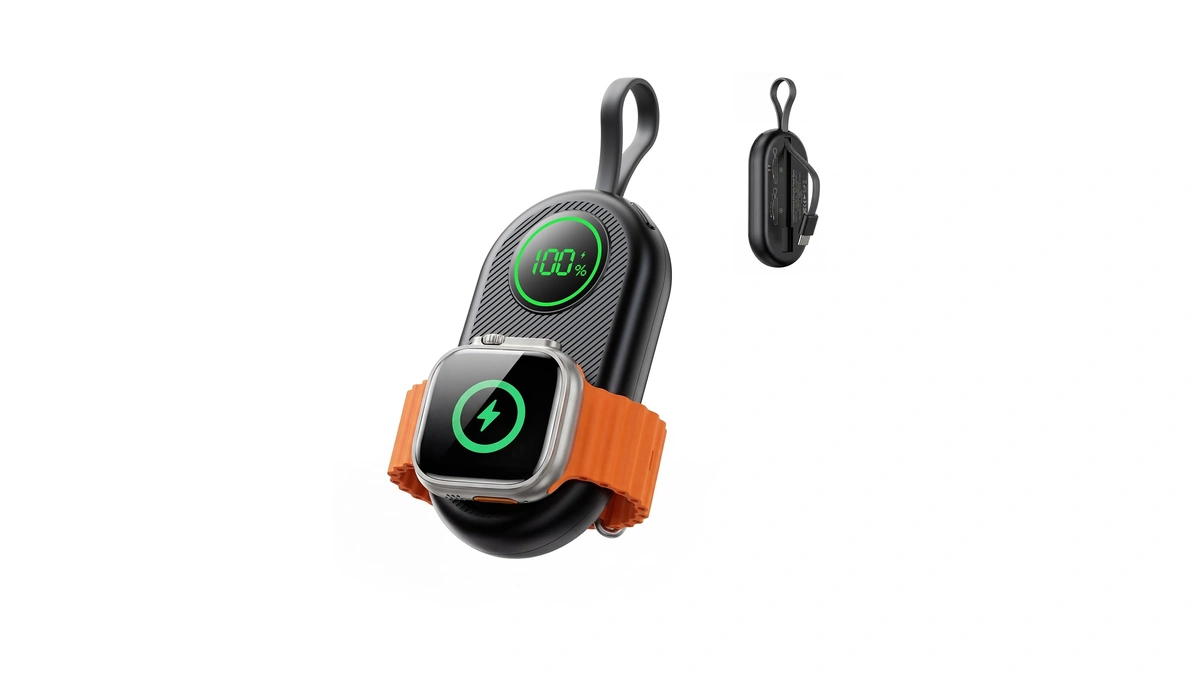 2026 Upgraded 2500mah Portable Charger For Apple Watch, 2-in-1 Magnetic