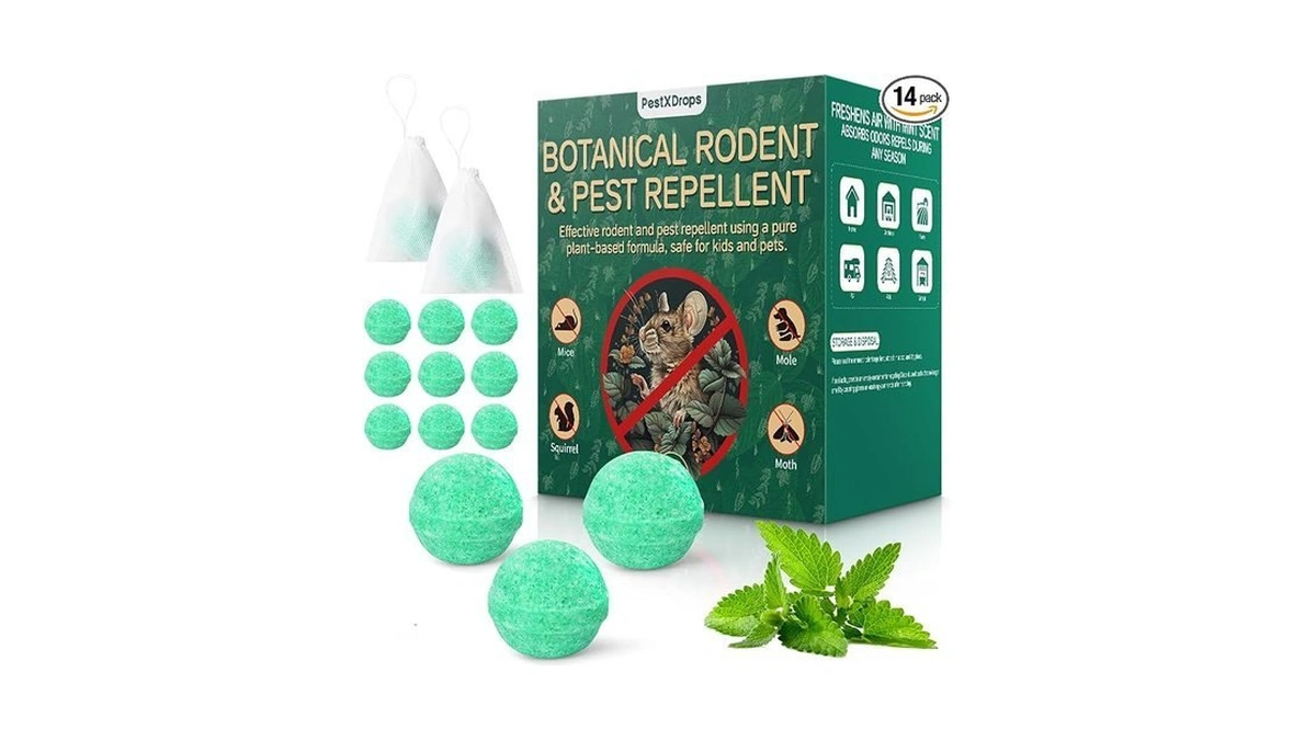 Rodent Mouse Repellent Balls 14 Pack, Moth Balls For Rodents