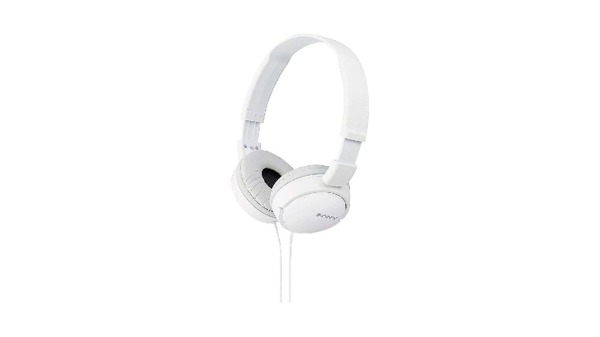 Sony Zx Series Wired On-ear Headphones, White Mdr-zx110