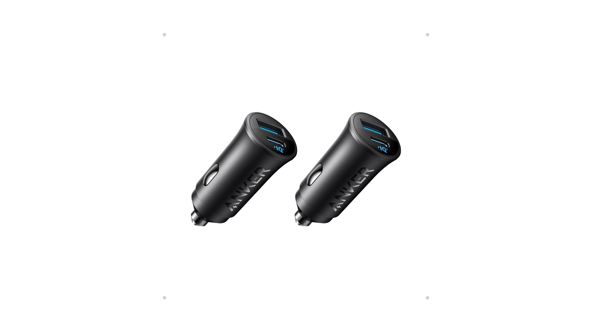 Anker Usb-c Car Charger, 2-pack 30w 2-port Type-c Car Adapter,