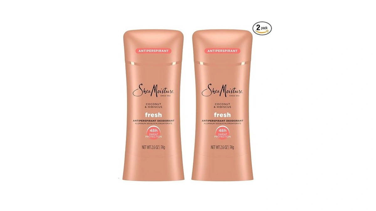 Sheamoisture Antiperspirant Deodorant Stick Fresh Coconut & Hibiscus 2 Count