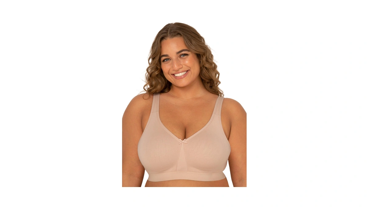 Fruit Of The Loom Womens Plus Size Wireless Cotton Full