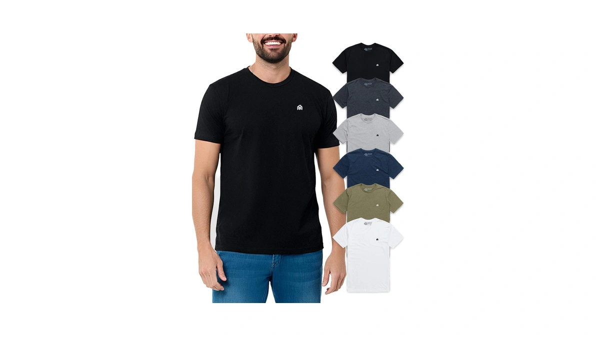 Into The Am Men's Logo Tees 6 Pack Multipack -