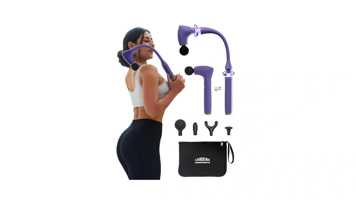 Careking 2-in-1 Detachable Muscle Massage Gun Deep Tissue With 20''