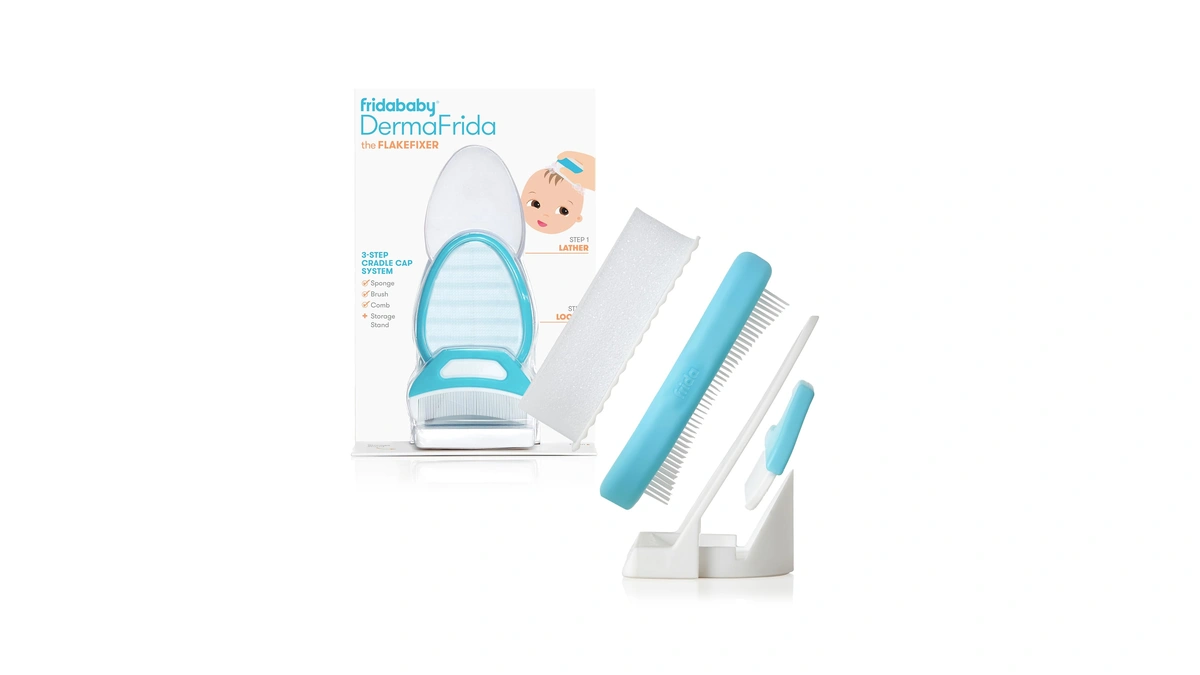 Frida Baby The 3-step Cradle Cap System, Dermafrida The Flakefixer,