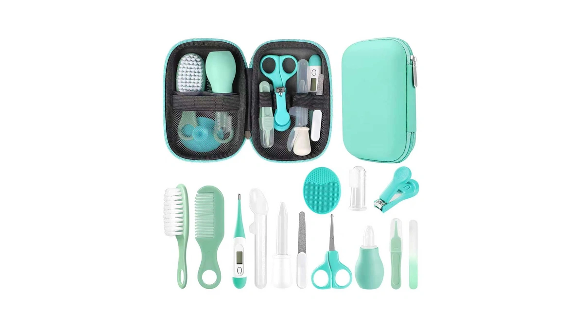 Baby Grooming Kit, Infant Safety Care Set With Hair Brush