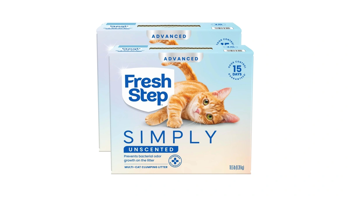 Fresh Step Advanced Simply Unscented Multi Cat Clumping Cat Litter,