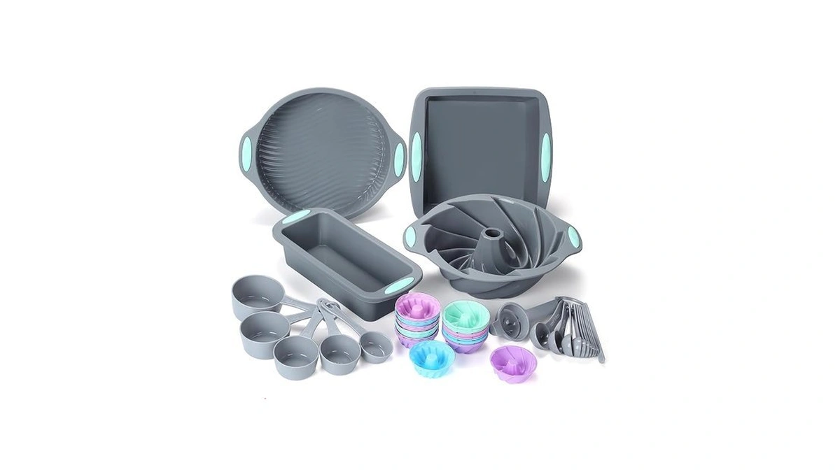 To Encounter 45 Pieces Silicone Bakeware Set, Heat Resistant Baking