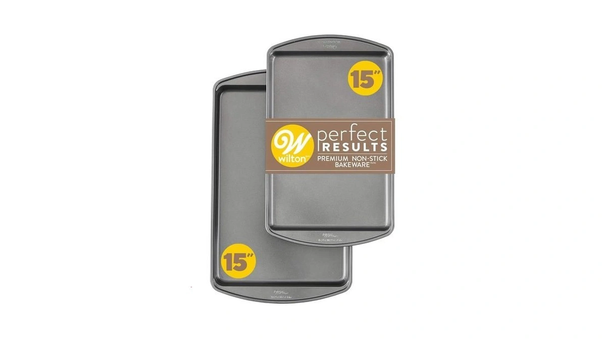 Wilton Perfect Results Nonstick Cookie Baking Sheets Set - Steel