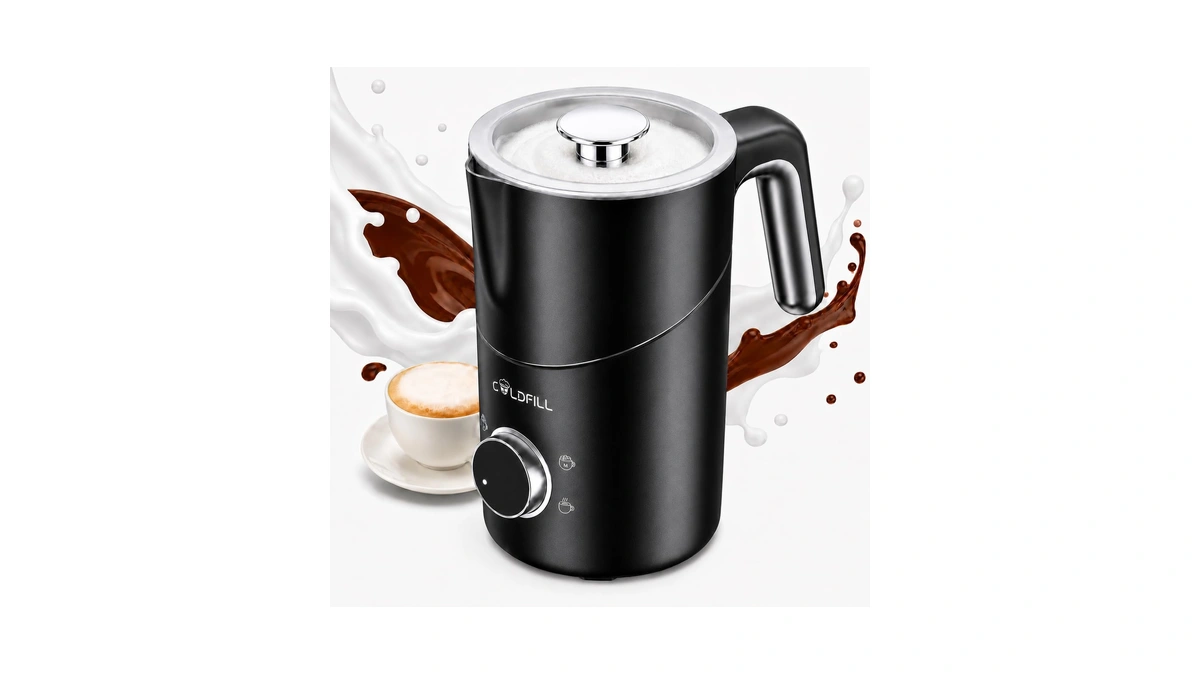 Coldfill 8-in-1 Milk Frother, 21.16oz/600ml Automatic Milk Frother And Steamer,