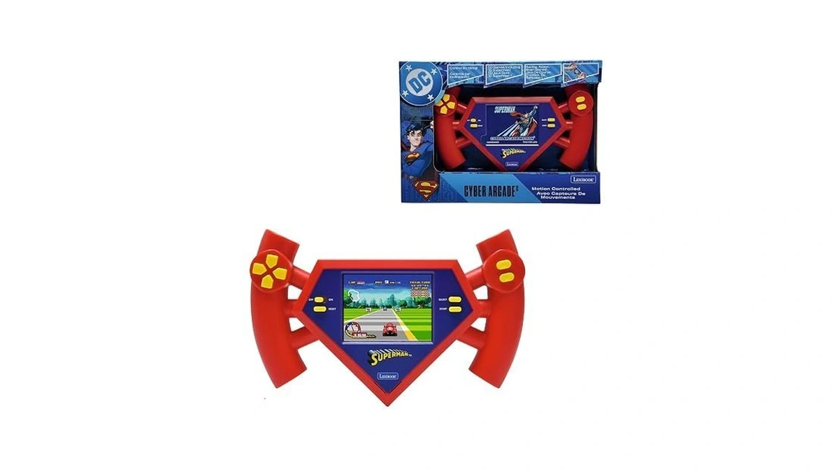 Lexibook, Superman, Superman Cyber Arcade Console Compact And Portable, 50