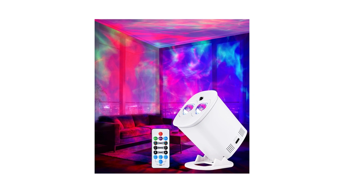 Hijopib Galaxy Projector For Bedroom, Nebula Ceiling Led Lamp With