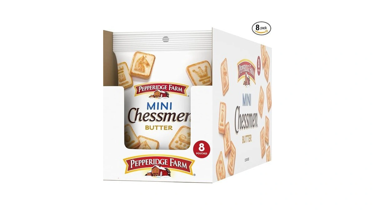Pepperidge Farm Chessmen Minis Butter Cookies, 8 Snack Packs, 2.25-oz.