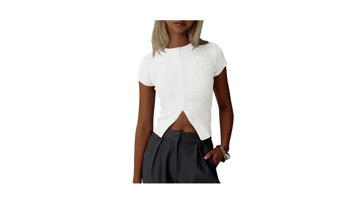 Imily Bela Women Crewneck Short Sleeve Shirts...